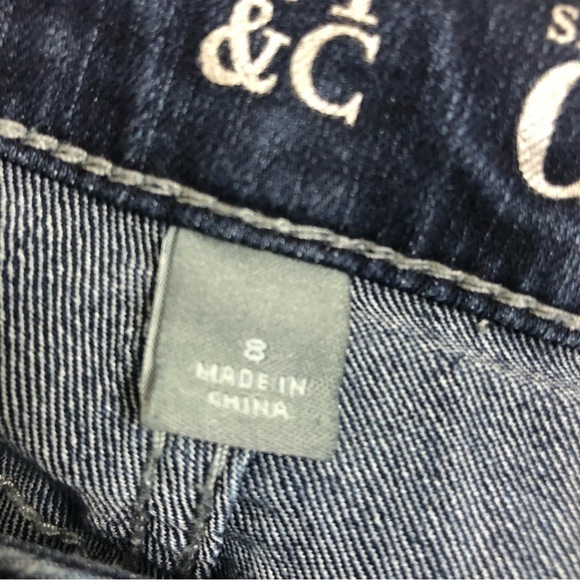 NY&C Lower Waist Curvy Bootcut Blue Jeans Women’s Size 8 New York And Company - Picture 4 of 14